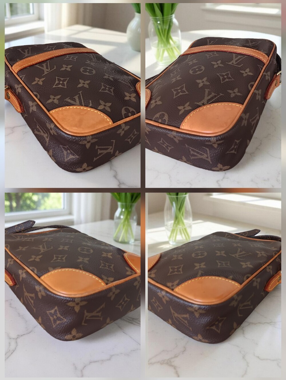 Louis Vuitton Danube Monogram Crossbody Vintage 2000 ✨ EUC - Picture 11 of 16